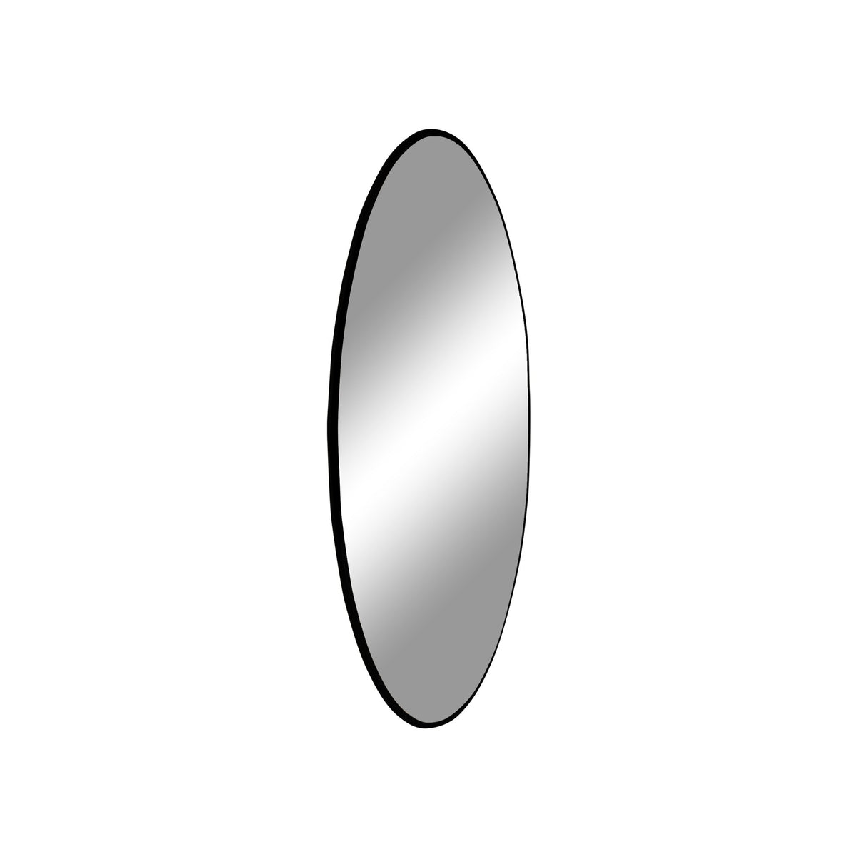 Lucy Wandspiegel rund – Stahl Schwarz, ø 60 cm – Ansicht 2