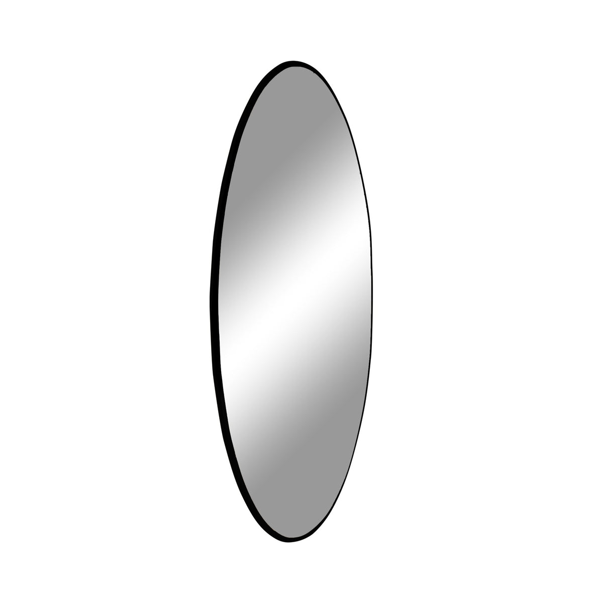 Lucy Wandspiegel rund – Stahl Schwarz, ø 80 cm – Ansicht 2
