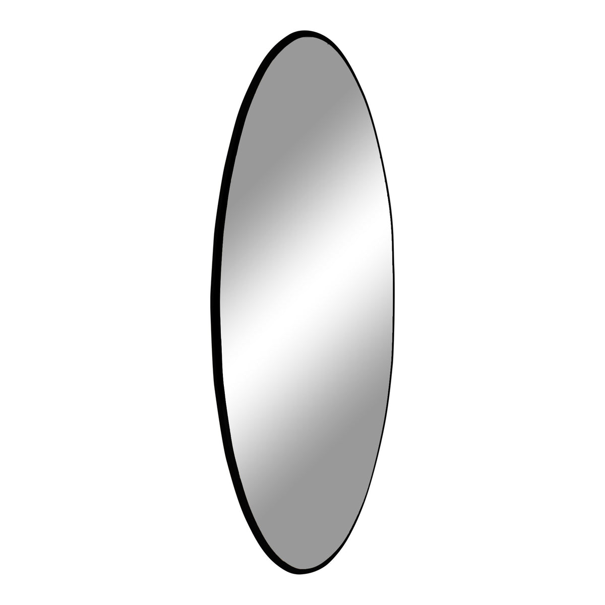 Lucy Wandspiegel rund – Stahl Schwarz, ø 100 cm – Ansicht 2