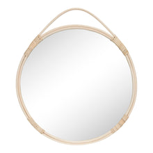 Anouk Wandspiegel rund – Rattan Natur, ø 50 cm von Luiva Living