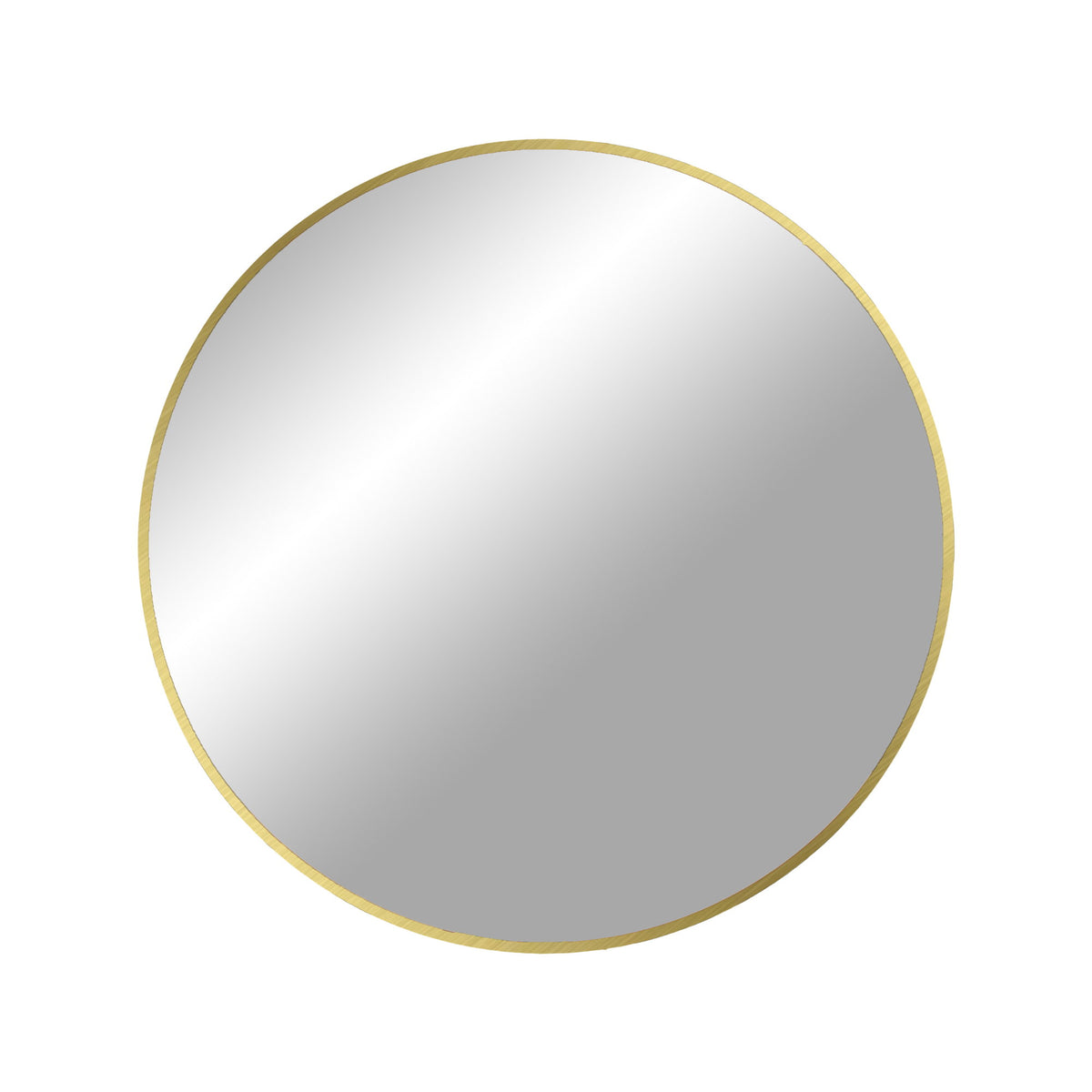 Tamme Wandspiegel rund – Aluminium Messingoptik, ø 60 cm von Luiva Living