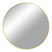 Tamme Wandspiegel rund – Aluminium Messingoptik, ø 80 cm von Luiva Living