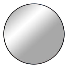 Tamme Wandspiegel rund – Aluminium Schwarz, ø 80 cm von Luiva Living
