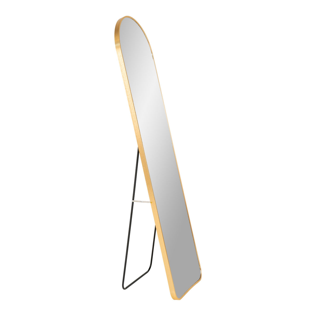 Tamme Standspiegel – Aluminium Messingoptik, 40 × 150 cm – Ansicht 2