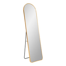Tamme Standspiegel – Aluminium Messingoptik, 40 × 150 cm von Luiva Living