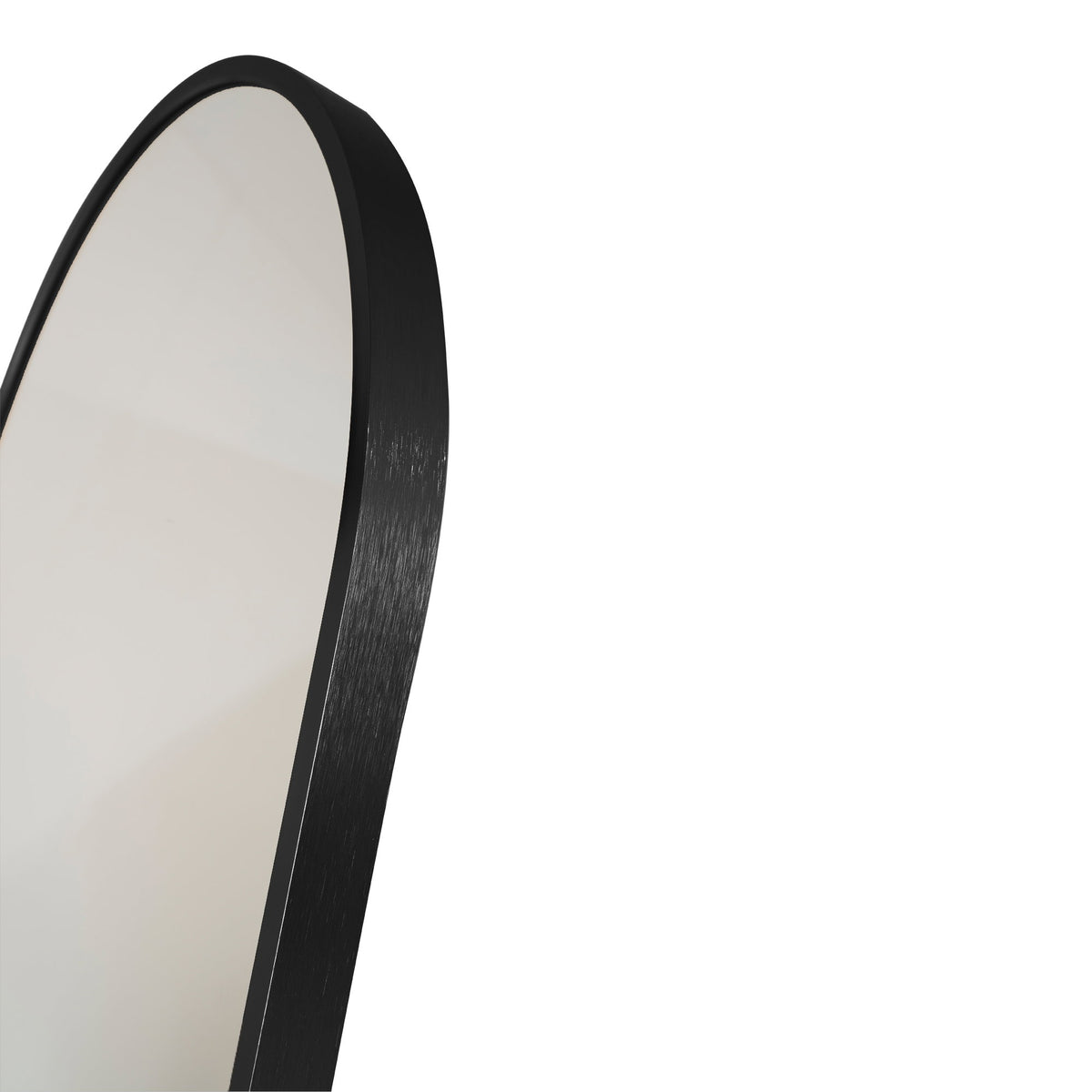 Tamme Standspiegel – Aluminium Schwarz, 40 × 150 cm – Ansicht 2