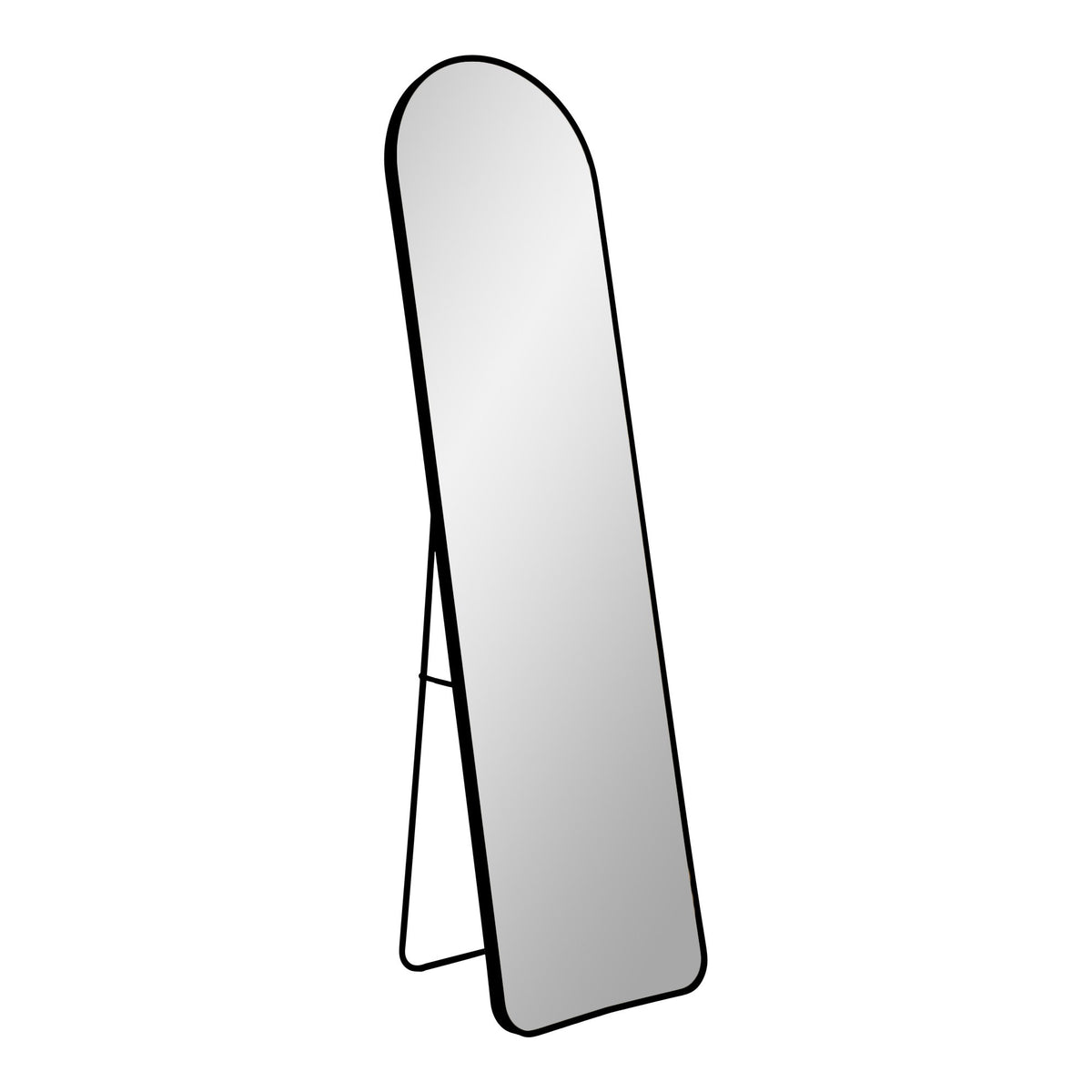 Tamme Standspiegel – Aluminium Schwarz, 40 × 150 cm von Luiva Living