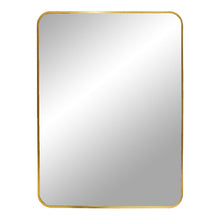 Tamme Wandspiegel – Aluminium Messingoptik, 50 × 70 cm von Luiva Living