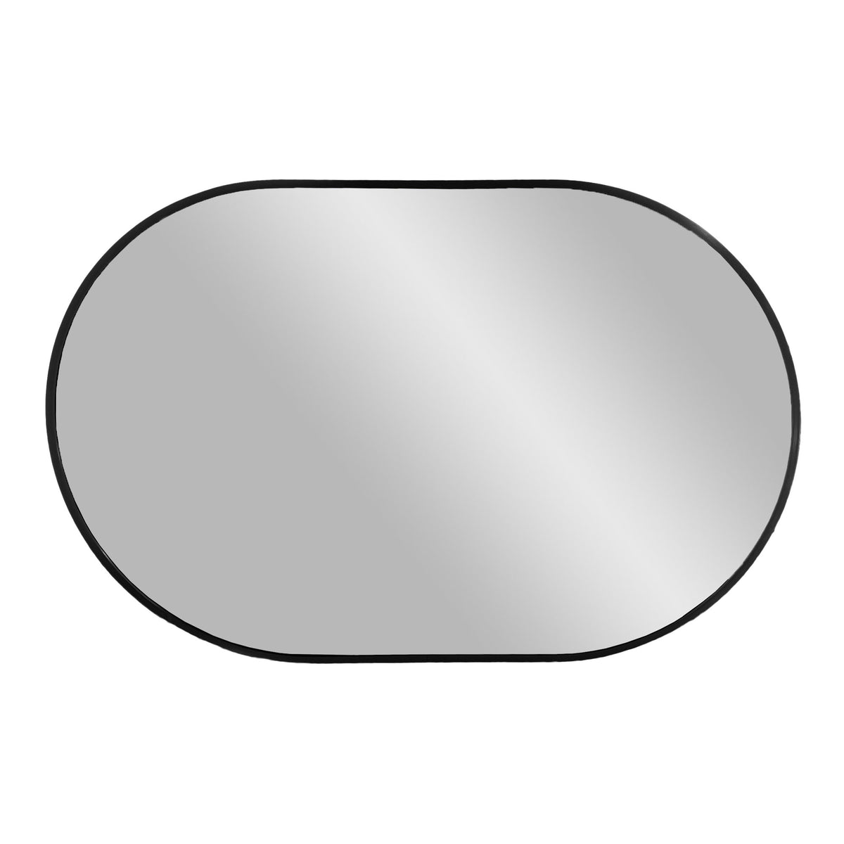 Tamme Wandspiegel – Aluminium Schwarz, 50 × 80 cm – Ansicht 2
