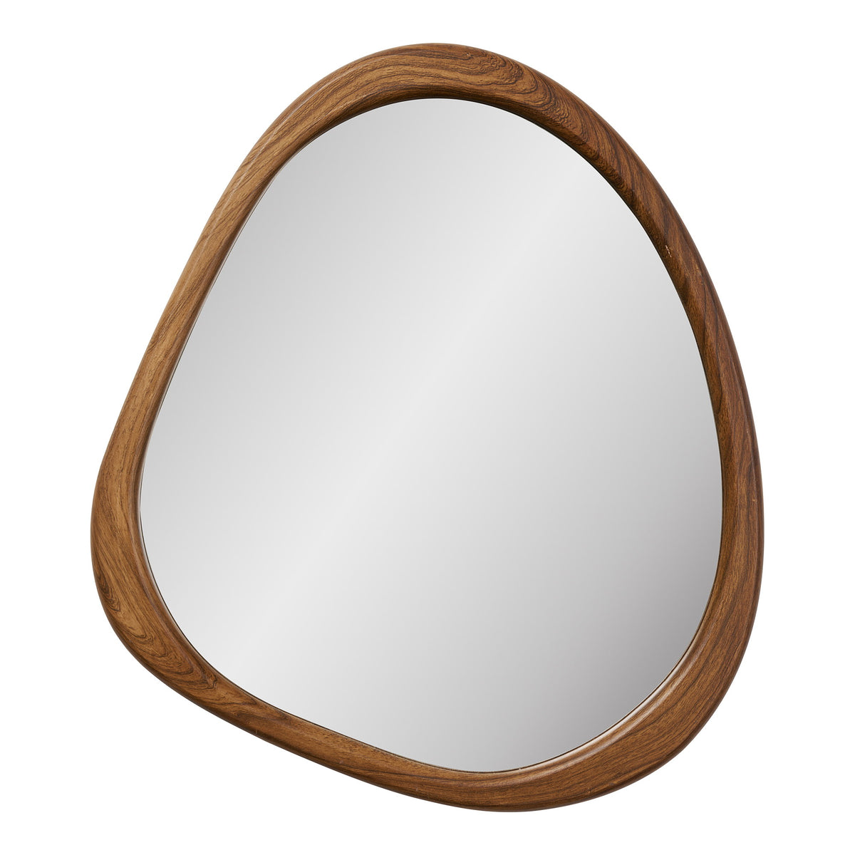 Tore Wandspiegel in organischer Form – Holzoptik Natur, 44 × 48 cm von Luiva Living