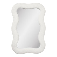 Rike Wandspiegel – Teddystoff Weiß, 80 × 54 cm von Luiva Living