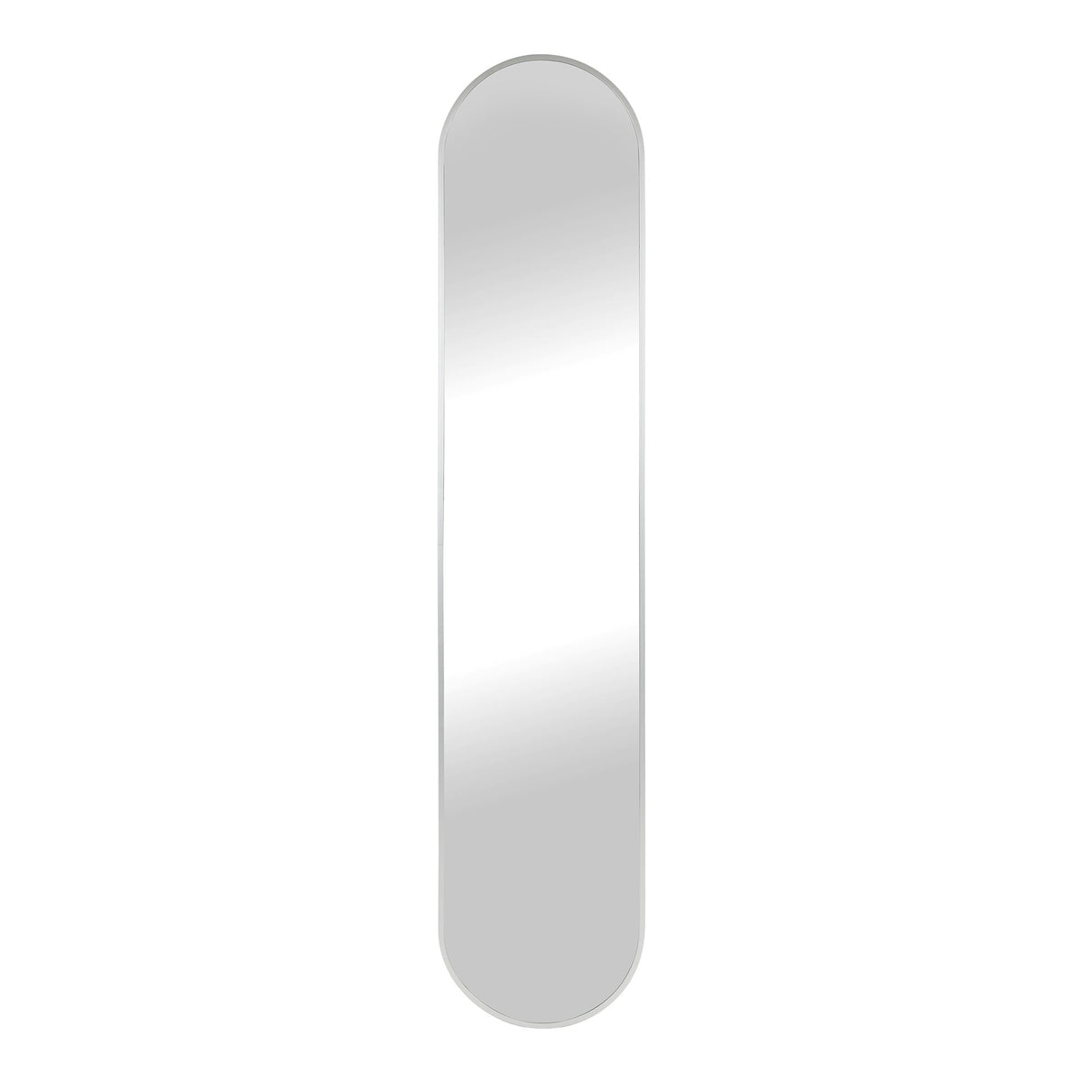 Njal Wandspiegel – Aluminium Silber, 35 × 170 cm von Luiva Living