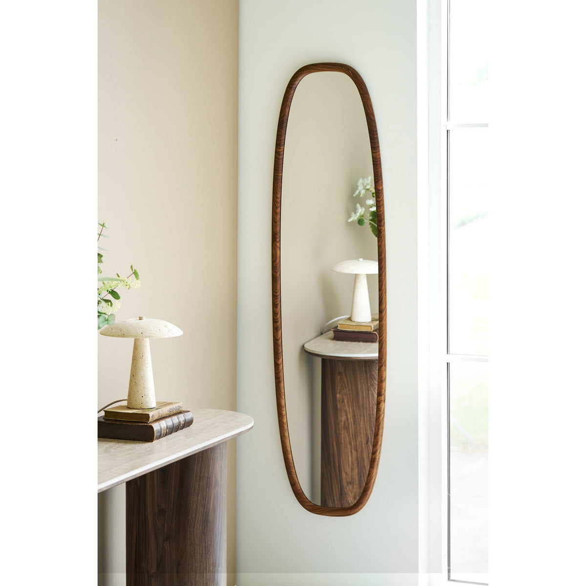 Tore Wandspiegel – Holzoptik Natur, 40 × 150 cm – Ansicht 4