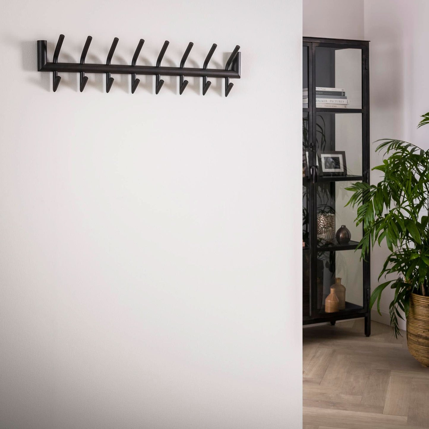 Garderobe 2x8 haken Rundrohr