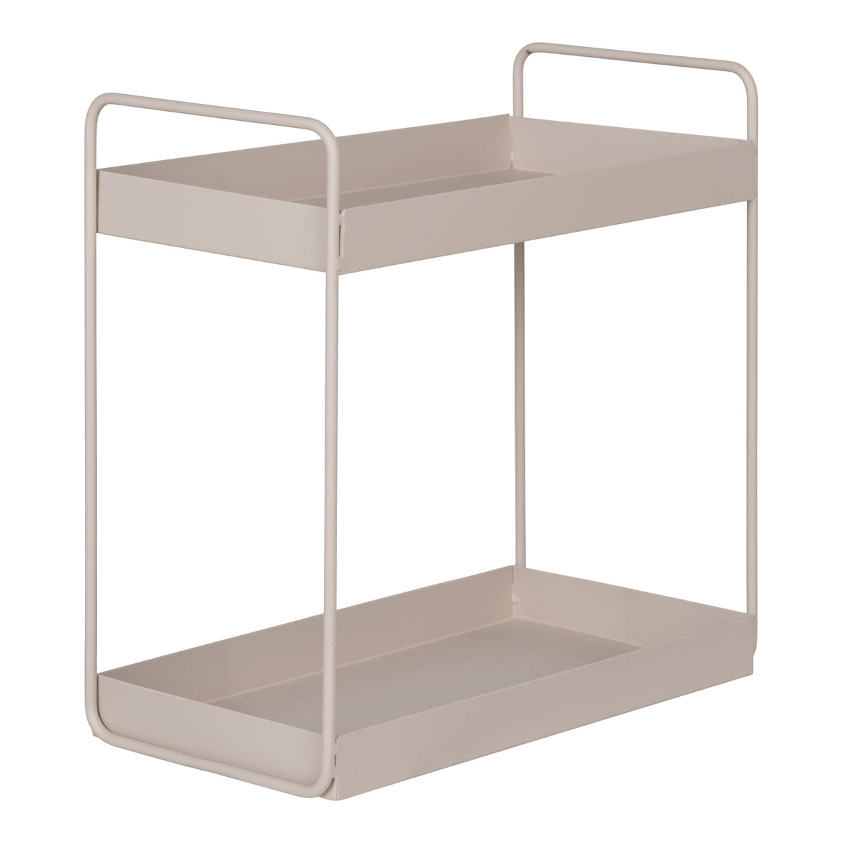 Aske Standregal mit 2 Ablagen – Stahl Sand, 30 × 15 × 31 cm – Ansicht 5