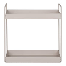 Aske Standregal mit 2 Ablagen – Stahl Sand, 30 × 15 × 31 cm von Luiva Living
