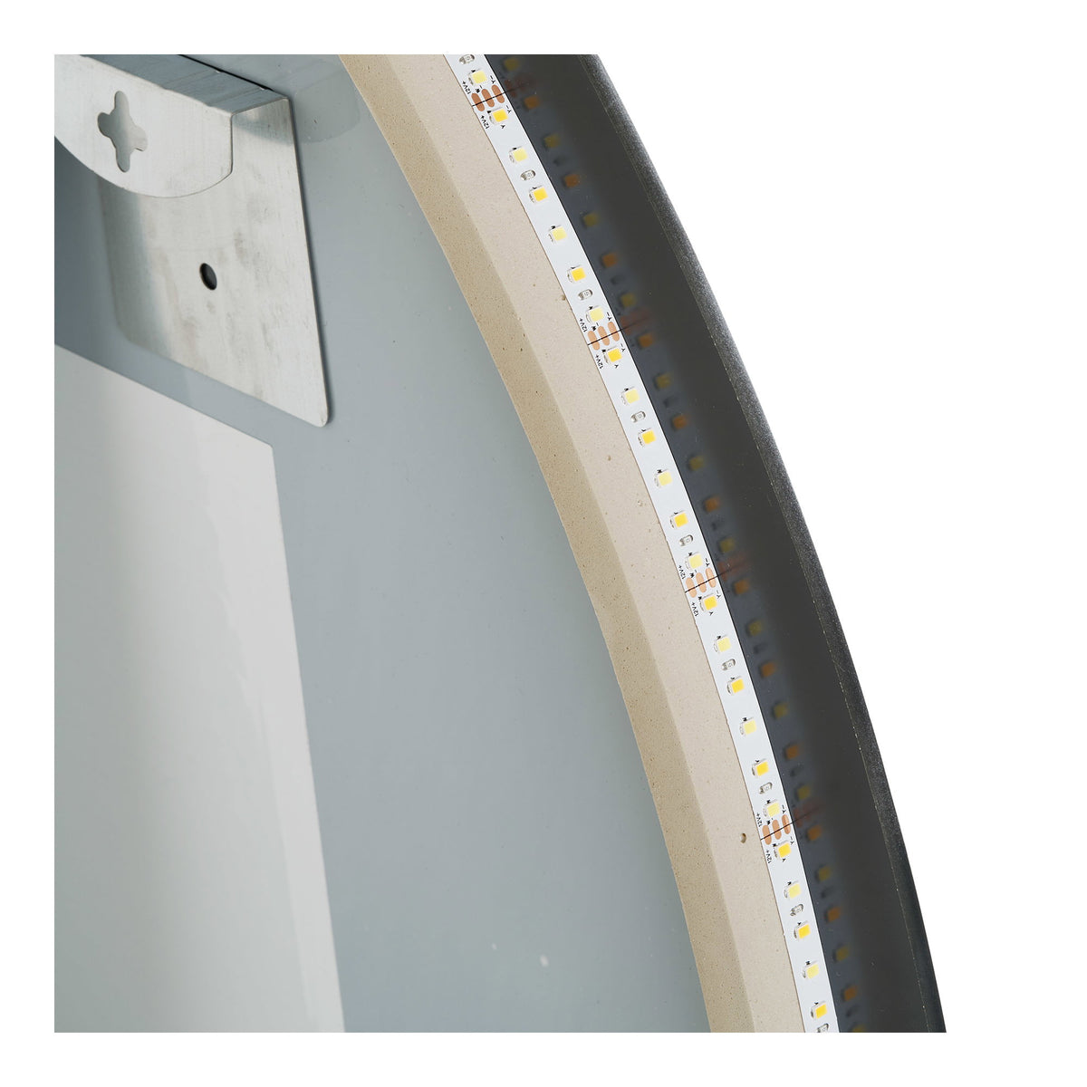 Mattis LED-Spiegel in organischer Form – Glas, 58 × 80 cm – Ansicht 3