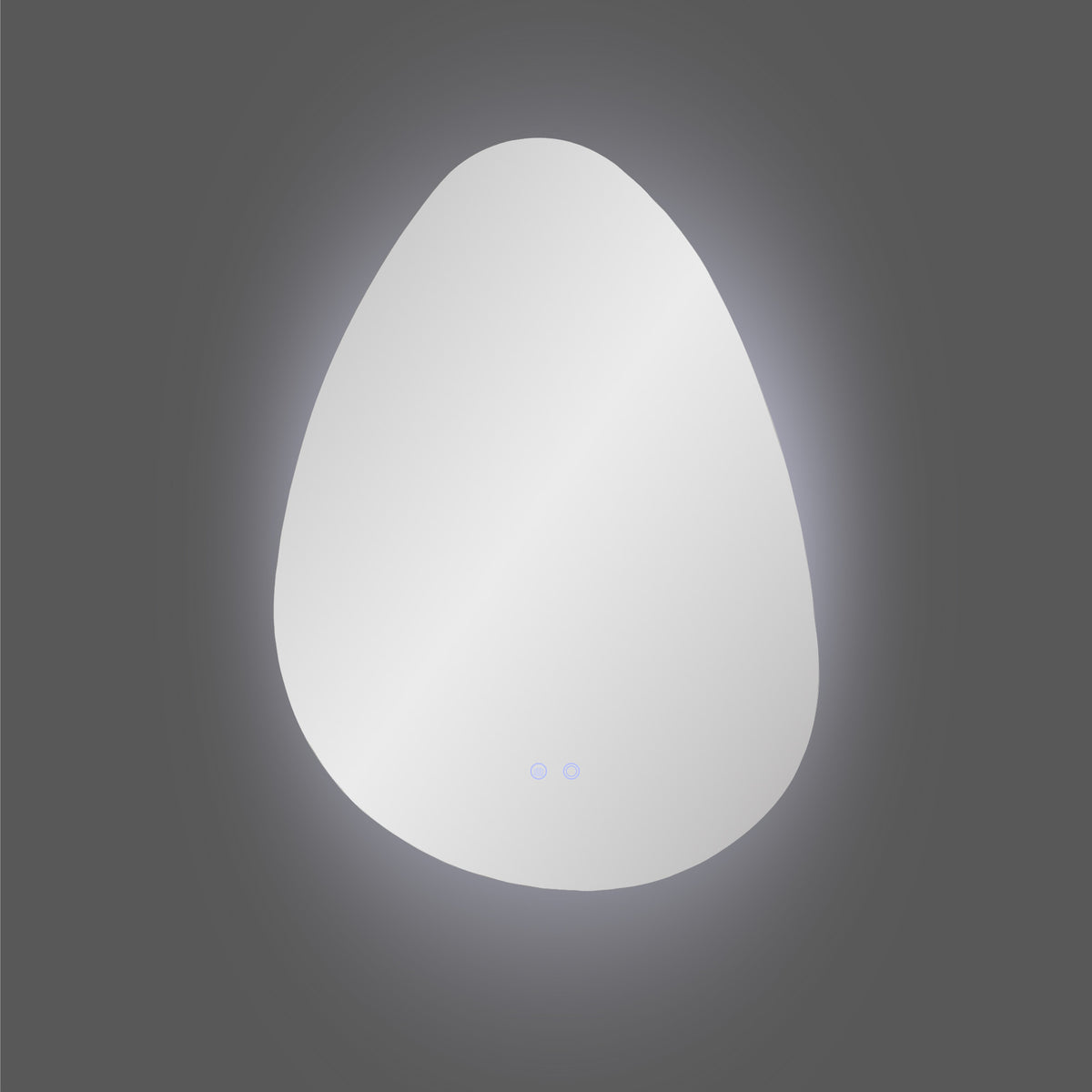 Mattis LED-Spiegel in organischer Form – Glas, 58 × 80 cm – Ansicht 4