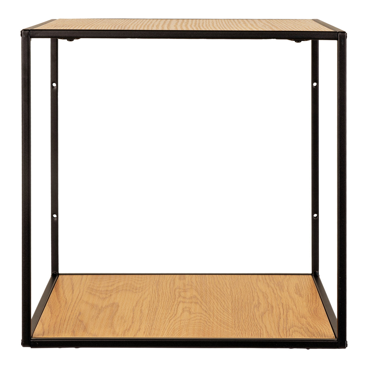 Sami Wandregal – Eichenoptik Natur, Rahmen Schwarz, 36 × 36 × 36 cm – Ansicht 4