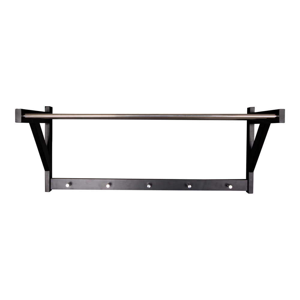 Elsa Hutablage – Holz/Stahl Schwarz, 78 × 32 cm – Ansicht 2