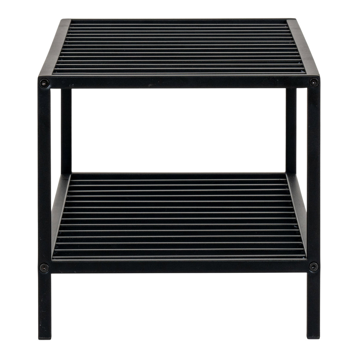 Sami Schuhregal mit 2 Ablagen – Stahl Schwarz, 79 × 34 cm – Ansicht 5