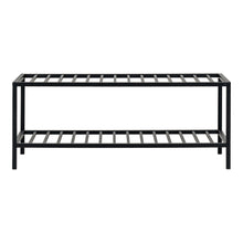 Sami Schuhregal mit 2 Ablagen – Stahl Schwarz, 79 × 34 cm von Luiva Living