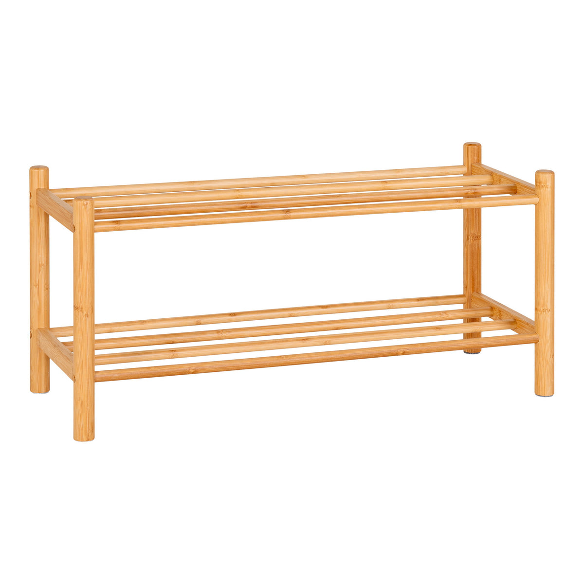 Inka Schuhregal – Bambus Natur, 70 × 27 × 33 cm – Ansicht 2