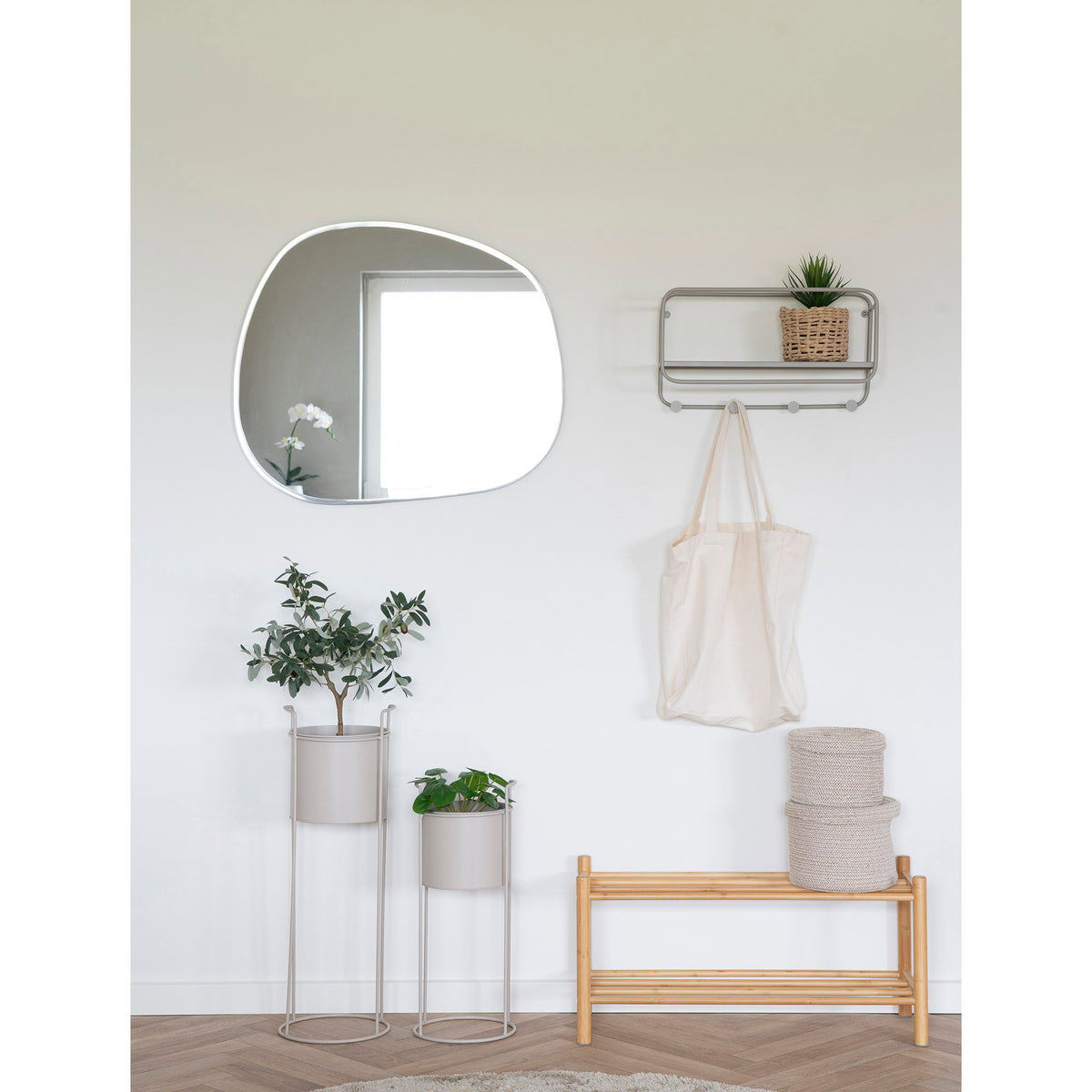 Inka Schuhregal – Bambus Natur, 70 × 27 × 33 cm – Ansicht 5