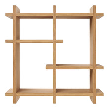 Kassia Wandregal – Eichenfurnier Natur, 40 × 12 × 40 cm von Luiva Living