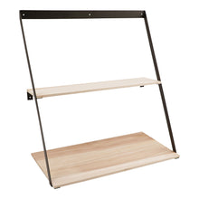 Lola Wandregal – Stahl/Kiefer Natur, 50 × 21 × 52 cm von Luiva Living
