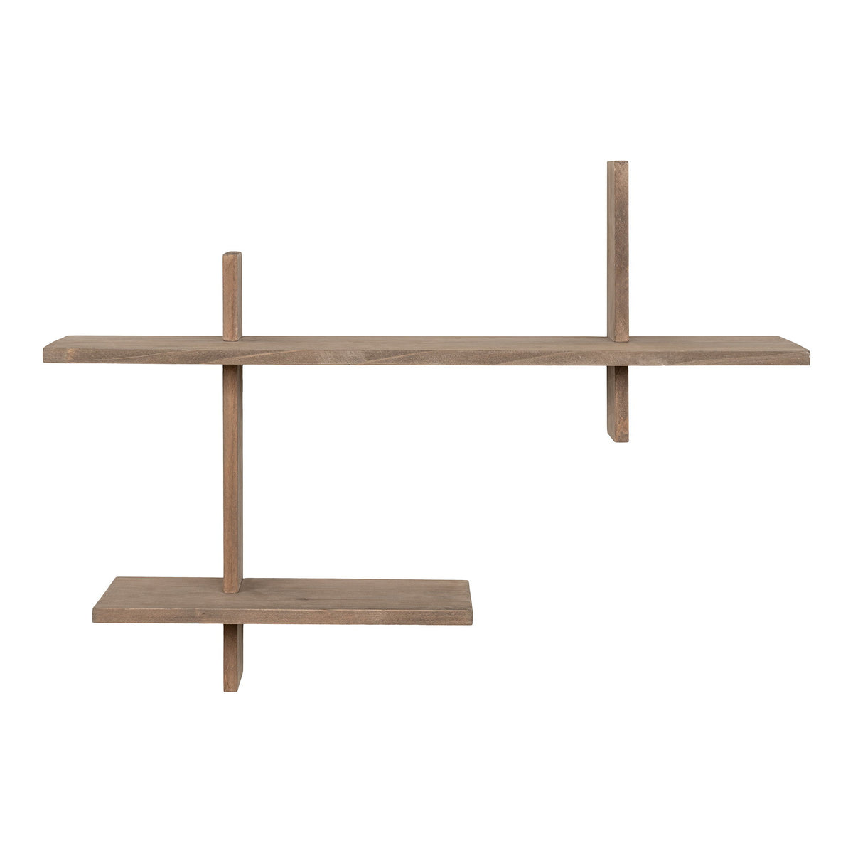 Hinnerk Wandregal – Kiefer Natur, 60 × 15 × 44 cm von Luiva Living