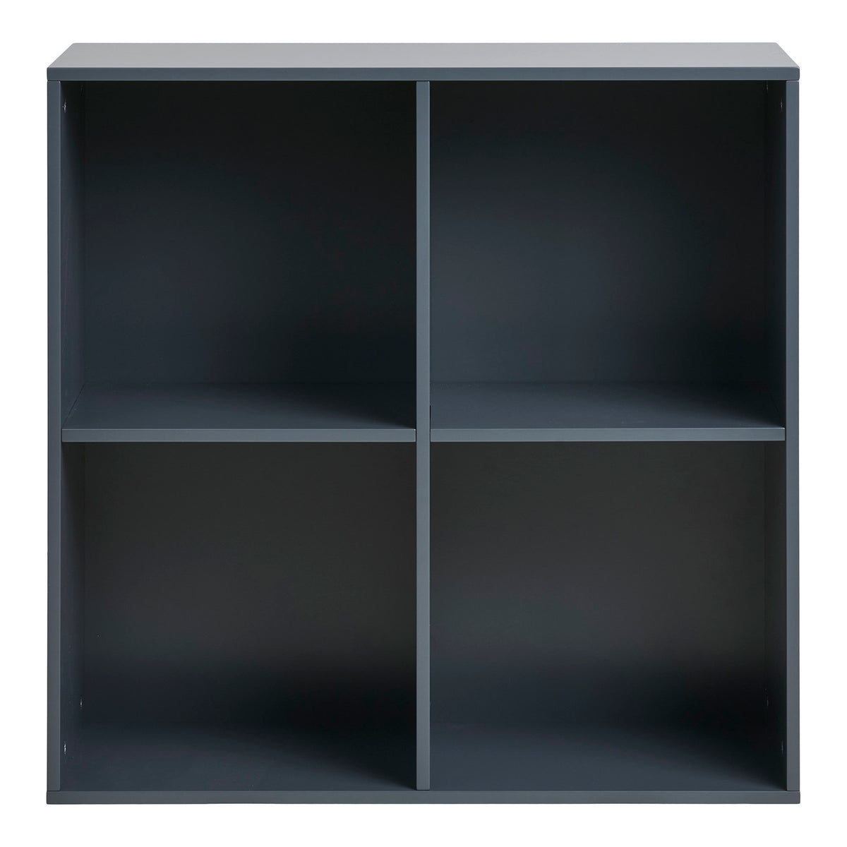 Amber Wandregal – MDF, lackiert Dunkelgrau, 69 × 30 × 69 cm von Luiva Living