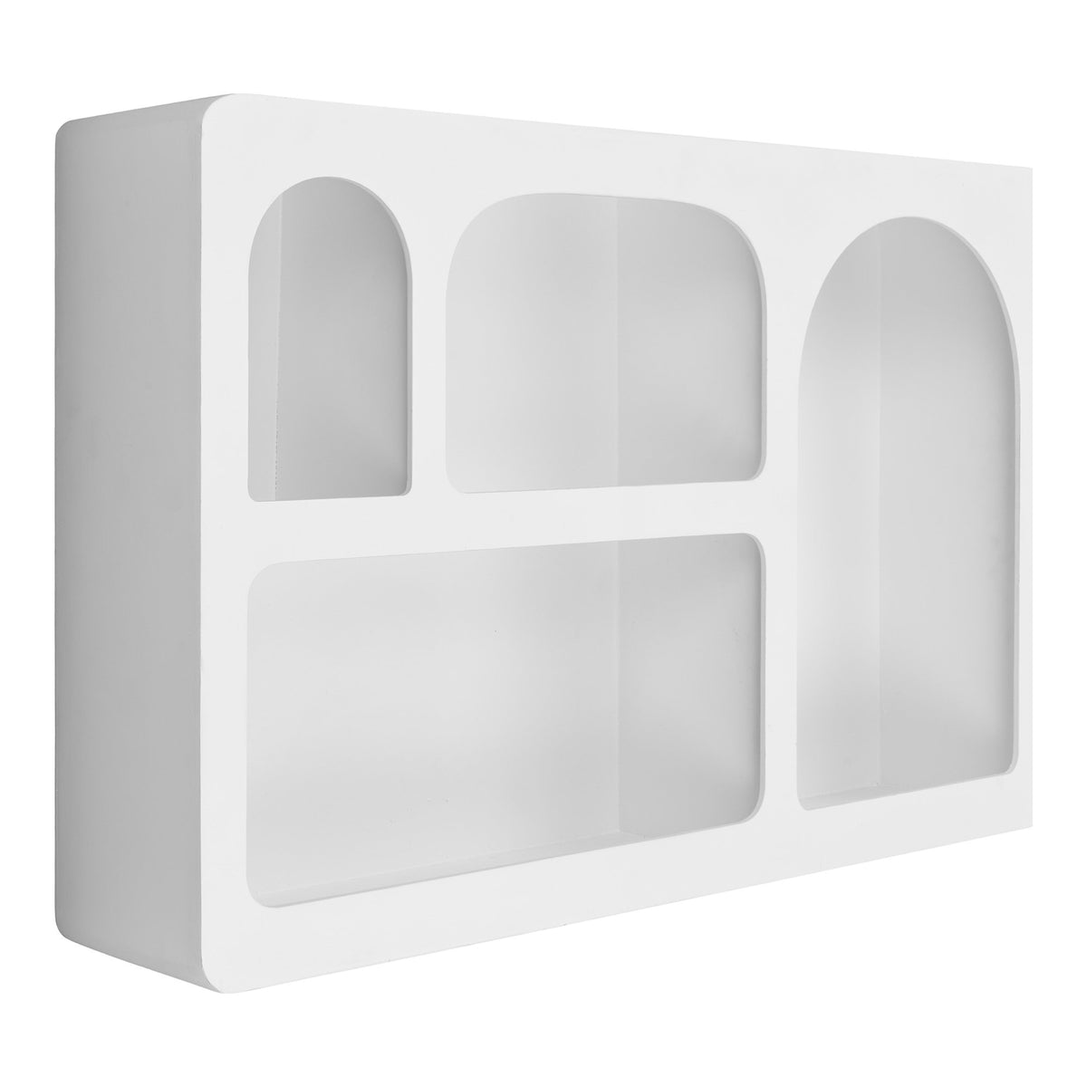 Aria Wandregal – MDF Weiß, 40 × 13 × 60 cm – Ansicht 2