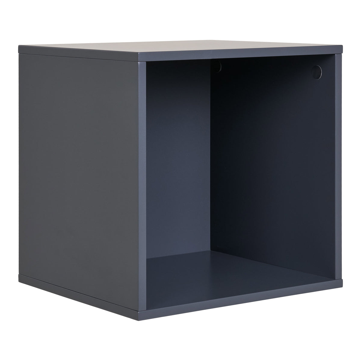 Amber Wandregal – MDF, lackiert Dunkelgrau, 34 × 30 × 34 cm von Luiva Living