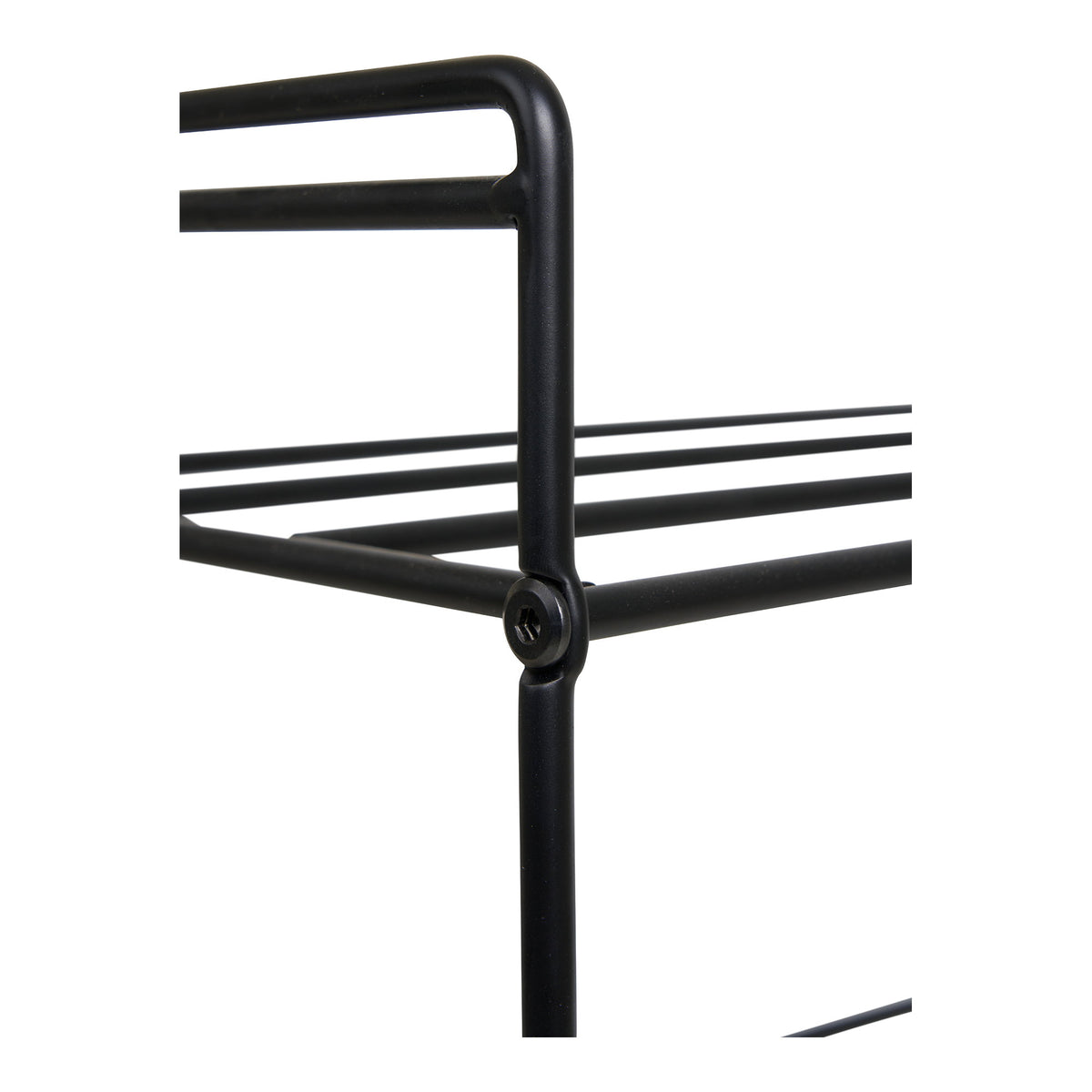Hauke Schuhregal mit 3 Ablagen – Stahl Schwarz, 49,5 × 25 × 60 cm – Ansicht 4