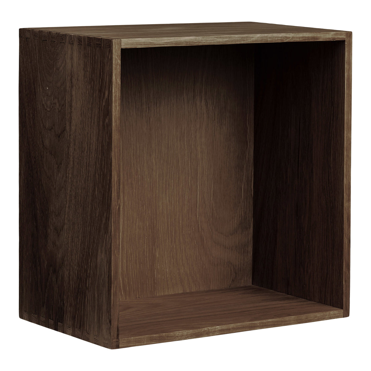 Alma Wandregal – Eiche Dunkelbraun, 30 × 18 × 30 cm von Luiva Living