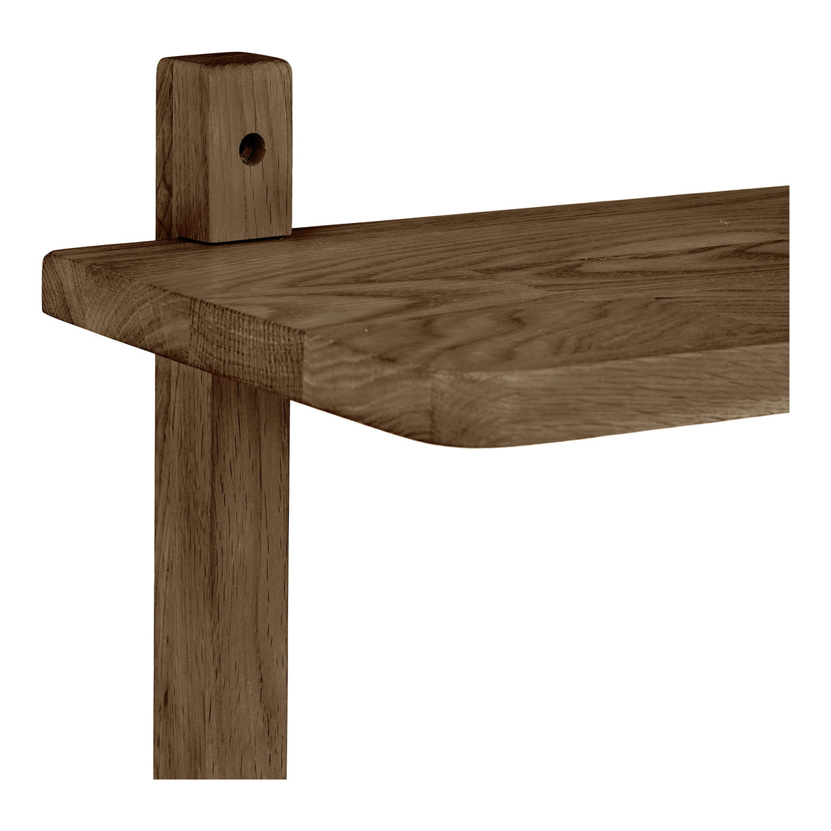 Alma Wandregal – Eiche Dunkelbraun, 50 × 20 × 75 cm – Ansicht 3