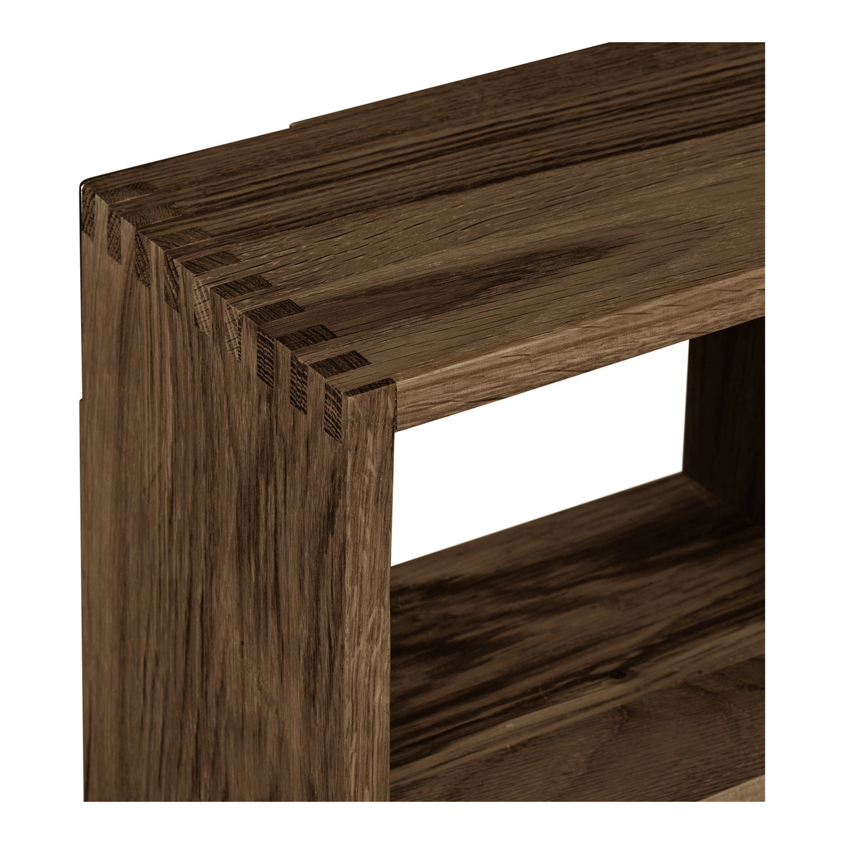 Alma Wandregal – Eiche Dunkelbraun, 70 × 15 × 70 cm – Ansicht 3