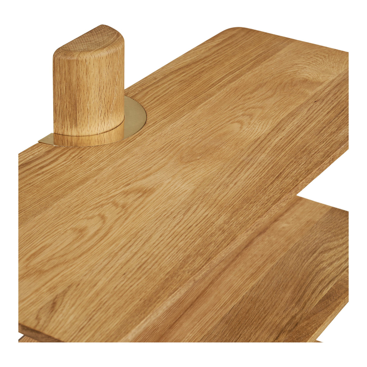 Mio Wandregal mit 3 Ablagen – Eiche, 55 × 22 × 55,5 cm – Ansicht 3