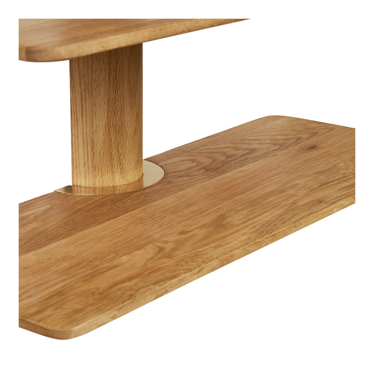 Mio Wandregal mit 3 Ablagen – Eiche, 55 × 22 × 55,5 cm – Ansicht 4