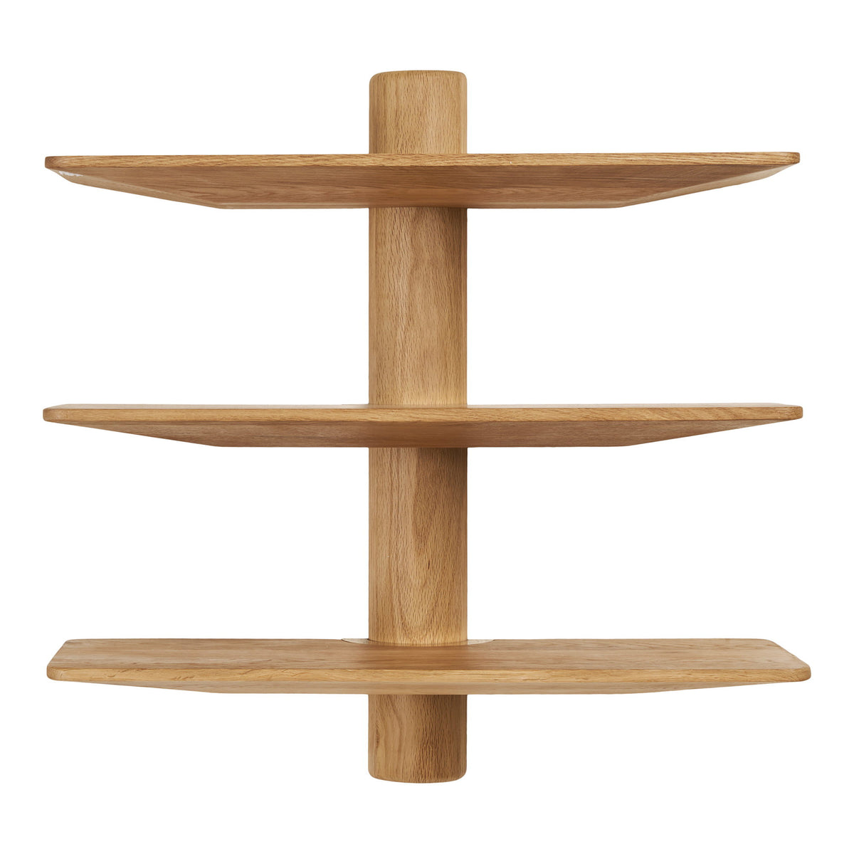 Mio Wandregal mit 3 Ablagen – Eiche, 55 × 22 × 55,5 cm von Luiva Living