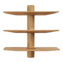 Mio Wandregal mit 3 Ablagen – Eiche, 55 × 22 × 55,5 cm von Luiva Living