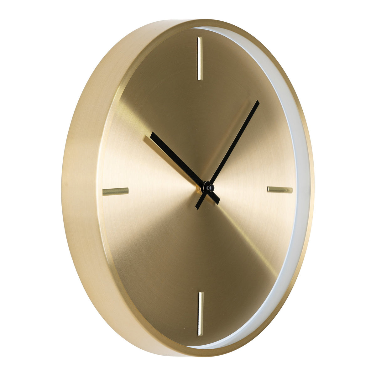 Lorena Wanduhr – Aluminium Gold, ø 30 cm – Ansicht 2
