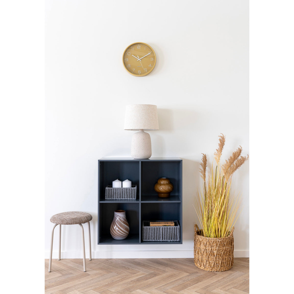 Vidar Wanduhr – Ocker, ø 30 cm – Ansicht 5