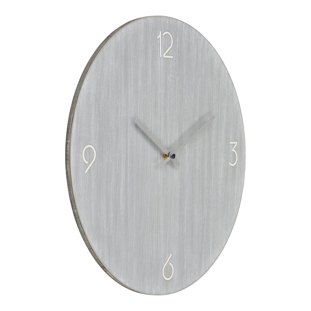 Matti Wanduhr – MDF Hellgrau, ø 40 cm – Ansicht 2