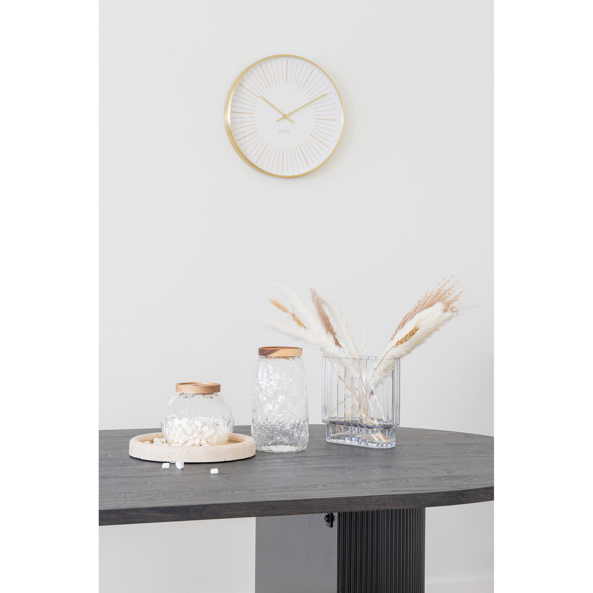 Fenna Wanduhr – Aluminium Gold, ø 40 cm – Ansicht 3