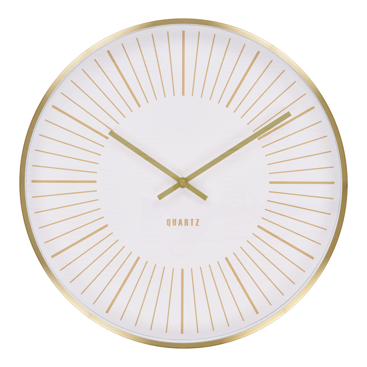 Fenna Wanduhr – Aluminium Gold, ø 40 cm von Luiva Living