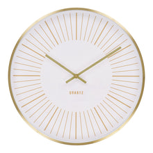 Fenna Wanduhr – Aluminium Gold, ø 40 cm von Luiva Living