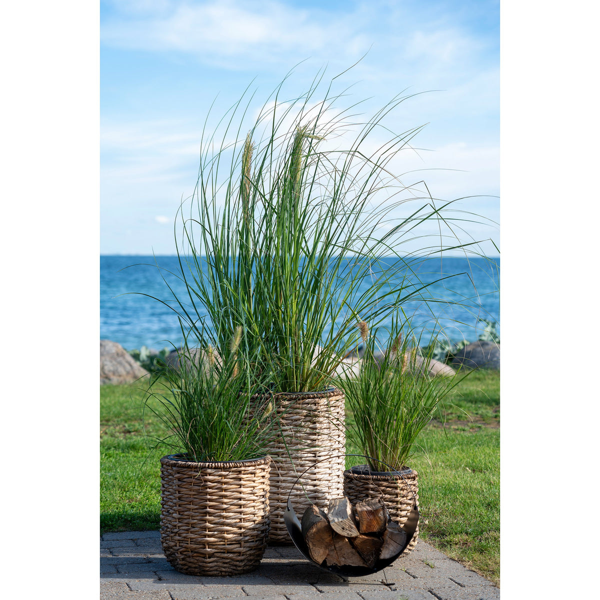 Jona Übertopf 3er-Set – Wasserhyazinthe Natur – Ansicht 3