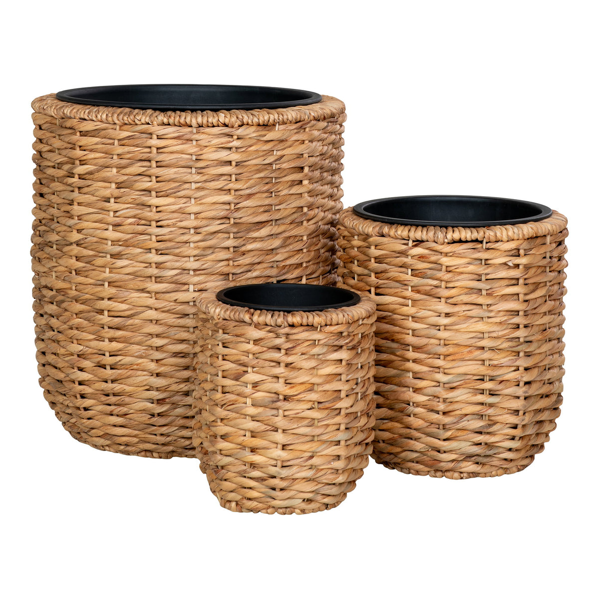 Jona Übertopf 3er-Set – Wasserhyazinthe Natur von Luiva Living